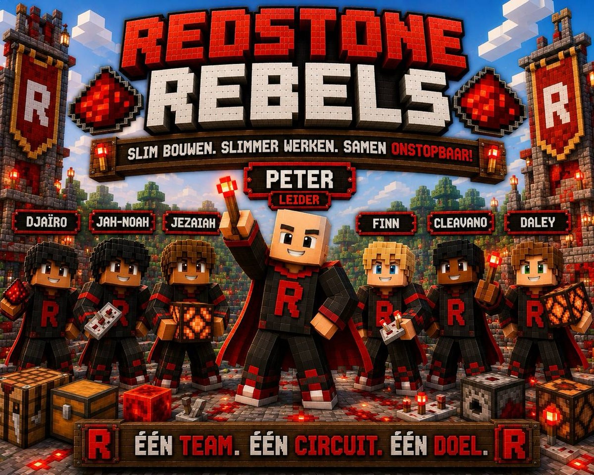 Redstone Rebels - gesponsord door Ouders Redstone Rebels
